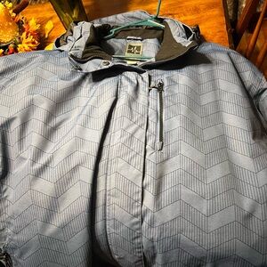 Pulse Women's Blue Chevron Ski Jacket